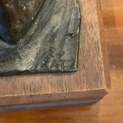 Bronze Sculpture by Eunice Katz- artist signature on the base- Styylish