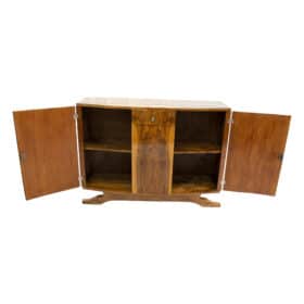 French Art Deco Sideboard, Walnut Veneer