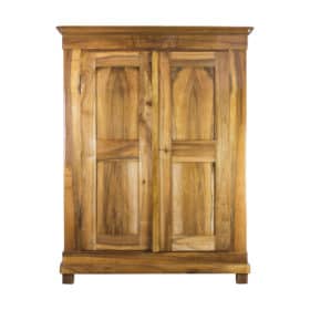 19th Century Biedermeier Walnut Wardrobe from Germany