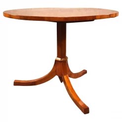 Antique Biedermeier Cherry Table- side view- Styylish