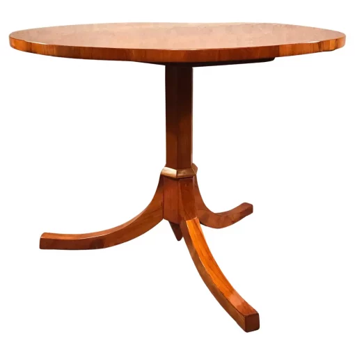 Antique Biedermeier Cherry Table- side view- Styylish