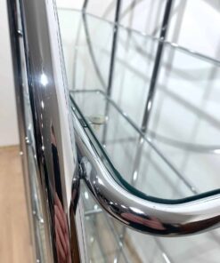 Bauhaus Style Shelving Unit - Silver Polish on Frame - Styylish