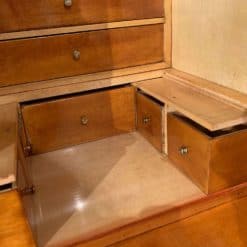 Neoclassical Biedermeier Secretary Desk - Inner Compartment and Drawers Close-Up - Styylish