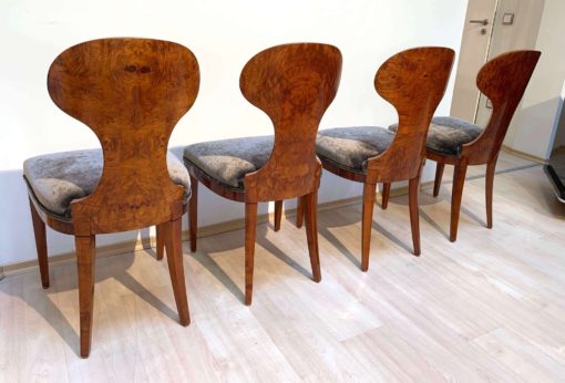 Set of four Biedermeier Ballon Chairs - Backwards - Styylish