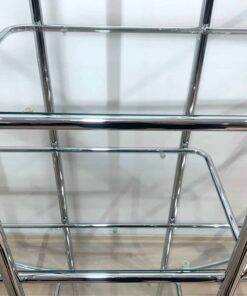 Bauhaus Style Shelving Unit - Glass Shelves - Styylish