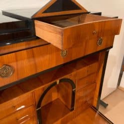 Neoclassical Biedermeier Secretary Desk - Top Drawer Opened - Styylish