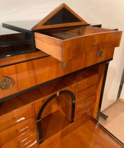 Neoclassical Biedermeier Secretary Desk - Top Drawer Opened - Styylish