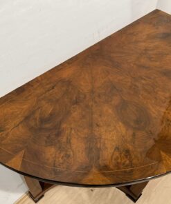 Biedermeier Demi-Lune Console Table - Inlay Detail - Styylish