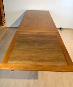 Large Neoclassical Expandable Dining Table - Extension Top View - Styylish