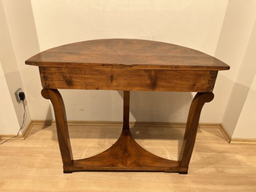 Biedermeier Demi-Lune Console Table - Back View - Styylish