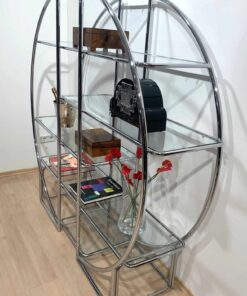 Bauhaus Style Shelving Unit - Full with Props from Angle - Styylish