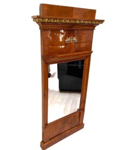 Alternative view of Biedermeier Wall Mirror, Cherry Veneer, South Germany circa 1820