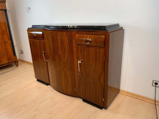 Walnut Art Deco Sideboard - Side Profile - Styylish