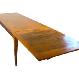 Neoclassical Expandable Dining Table, Solid Cherry, Chestnut, France circa 1820