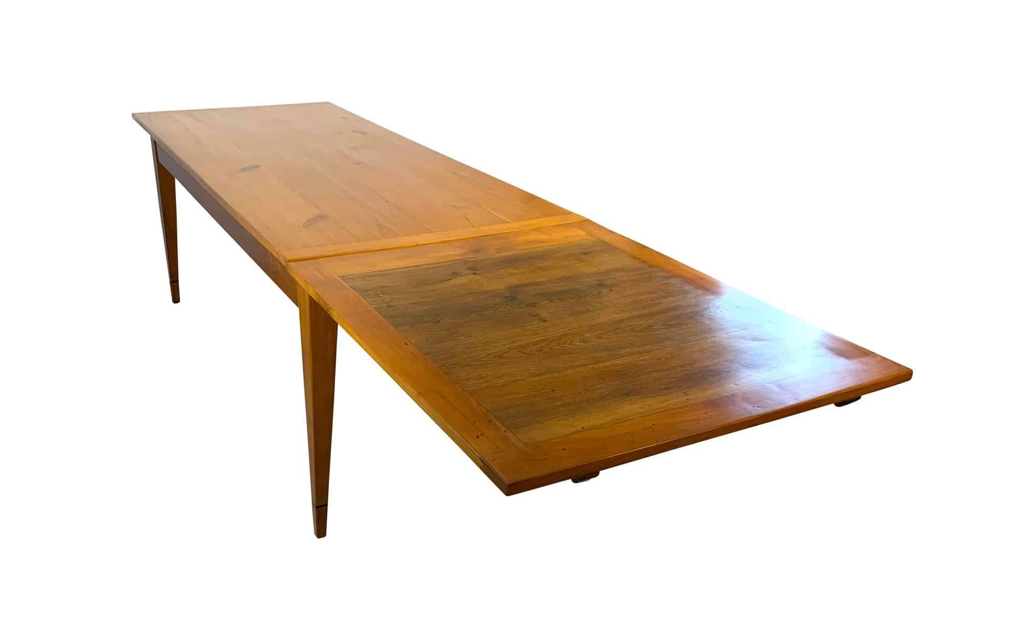 Large Neoclassical Expandable Dining Table - Expanded - Styylish