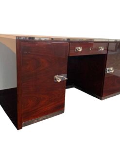 Alternative view of Bauhaus Desk by Erich Diekmann, Rosewood Veneer, Restored, Germany, 1920s