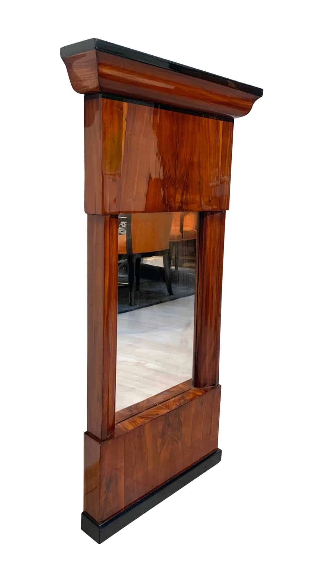Small Biedermeier Wall Mirror - Front Angle - Styylish