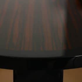 Small Art Deco Style Table, Macassar and Black Lacquer