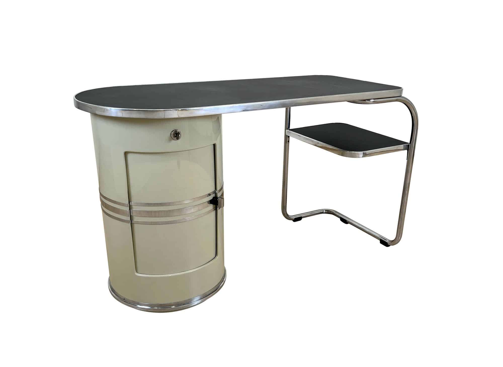 Bauhaus Desk And Stool - Full View - Styylish