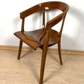 Bauhaus Armchair by Rockhausen, Polished Wood, Germany circa 1930