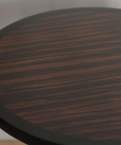 Small Art Deco Table - Macassar Wood Veneer Detail - Styylish