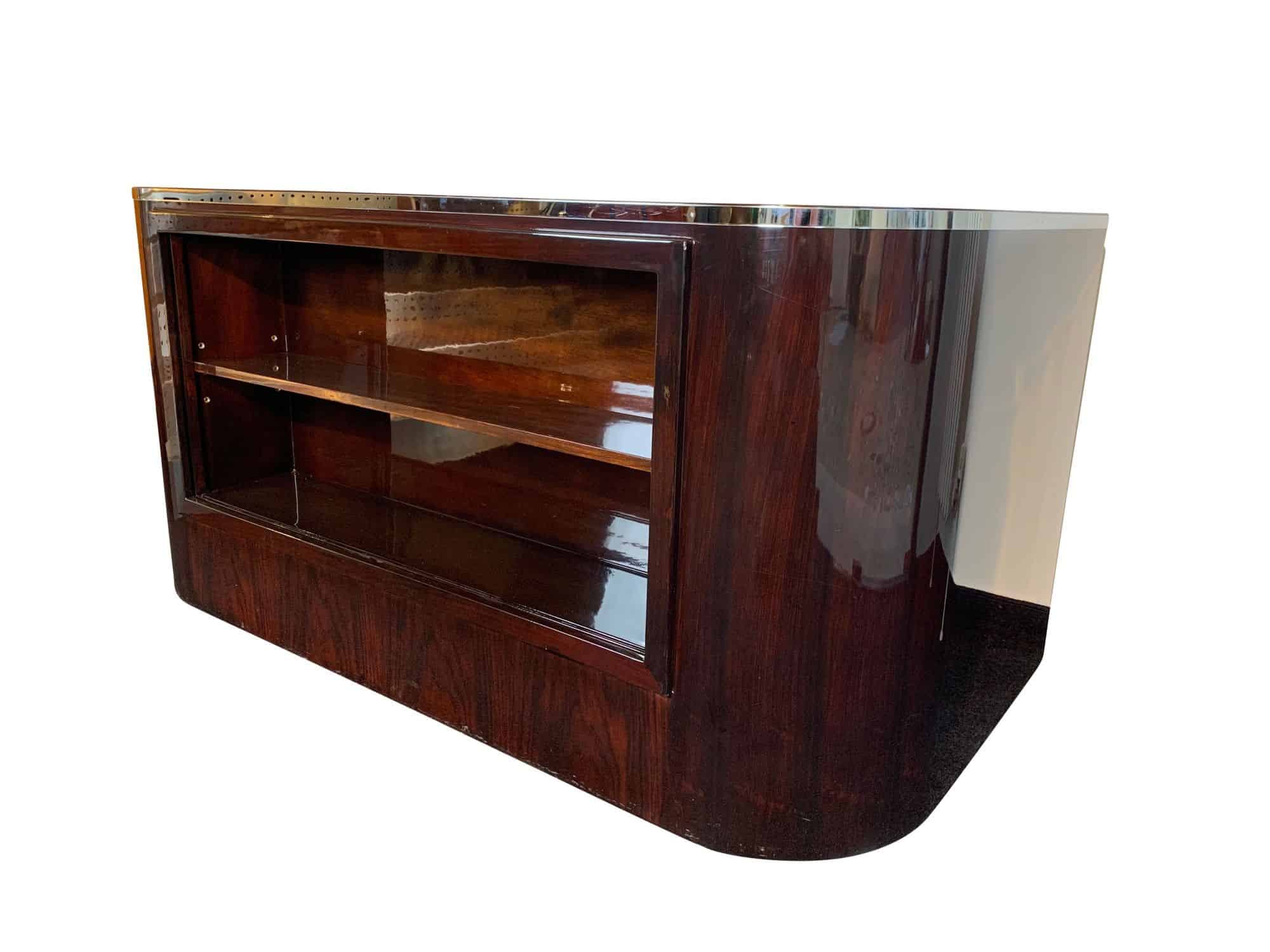 Bauhaus Desk by Erich Diekmann, Rosewood Veneer, Restored, Germany, 1920s - Image 4