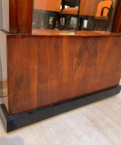 Small Biedermeier Wall Mirror - Base Wood Grain Detail - Styylish