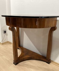 Biedermeier Demi-Lune Console Table - Side View - Styylish