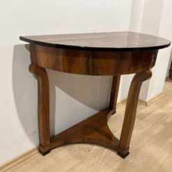 Biedermeier Demi-Lune Console Table - Left Angle - Styylish