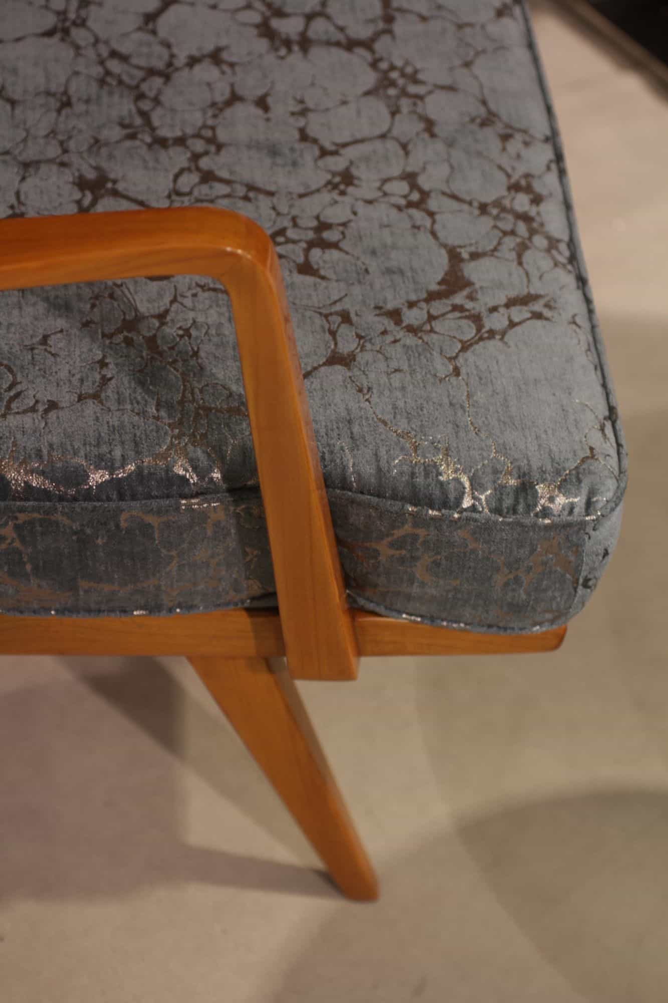 Pair of Mid Century Armchairs - Corner of Cushion Detail - Styylish