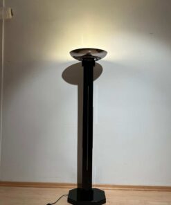 Tall Art Deco Lamp - Full Profile with Light On - Styylish