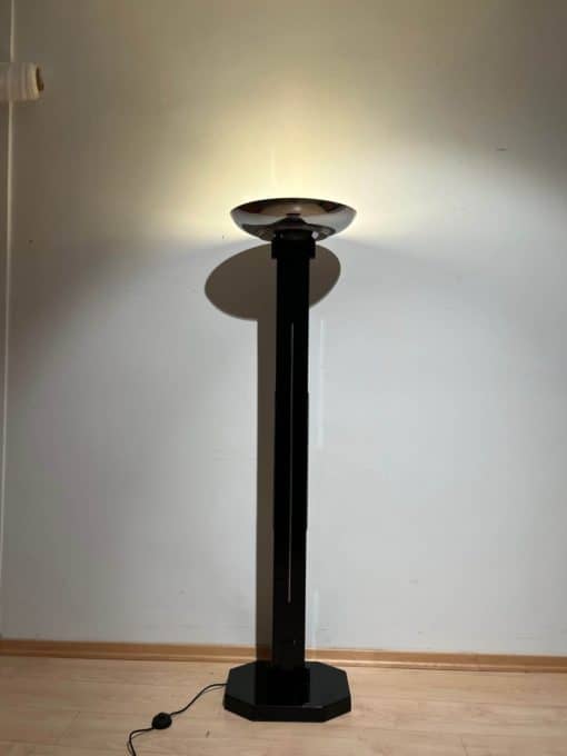 Tall Art Deco Lamp - Full Profile with Light On - Styylish