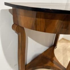 Biedermeier Demi-Lune Console Table - Wood Detail - Styylish