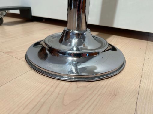 Art Deco Standing Ashtray - Chromed Metal Base - Styylish