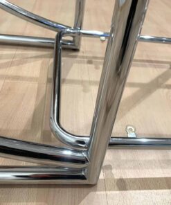 Bauhaus Style Shelving Unit - High Gloss Silver Polish - Styylish