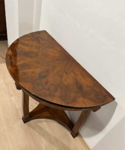 Biedermeier Demi-Lune Console Table - Veneer Detail - Styylish
