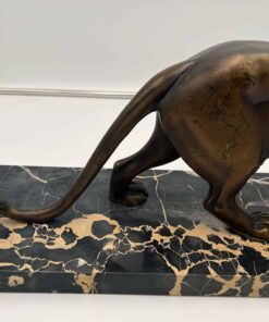 Art Deco Panther Sculpture - Back Legs and Tail Detail - Styylish