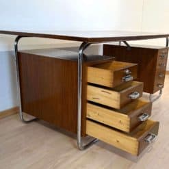 Bauhaus Desk by Mücke-Melder - Drawers Opened - Styylish