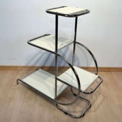 Steel Bauhaus Etagere - Nickel-Plated Steel Tubes - Styylish