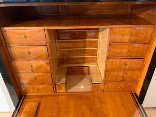 Neoclassical Biedermeier Secretary Desk - Inner Compartment and Drawers - Styylish