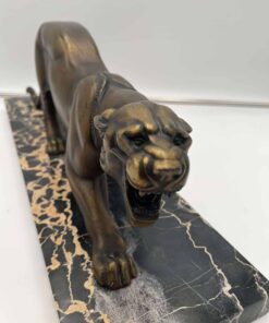 Art Deco Panther Sculpture - Face Detail - Styylish