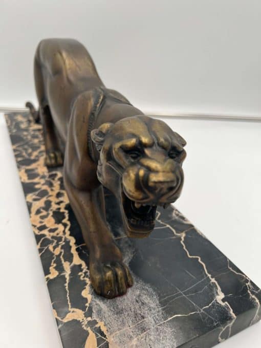 Art Deco Panther Sculpture - Face Detail - Styylish