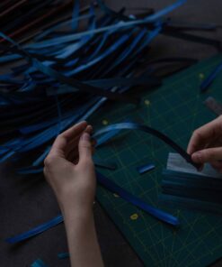 Natura Straw Marquetry cabinet- straw detail- Styylish