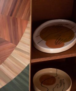 Solomia Side Board- Hand Made-with plates- Styylish