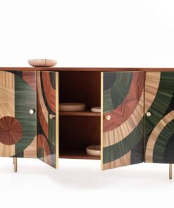 Solomia Side Board- Hand Made middle doors open- Styylish