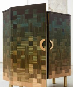 Natura Cabinet Forest- side view door open- Styylish