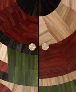 Solomia Straw Marquetry Credenza marquetry detail- Styylish