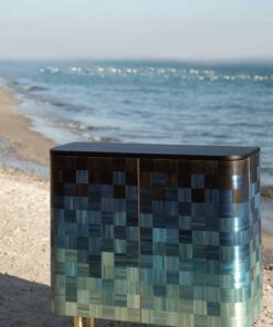 Natura Straw Marquetry cabinet- top view- Styylish