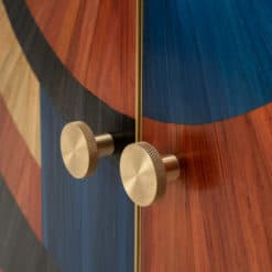 Solomia straw marquetry cabinet- knob detail- Styylish