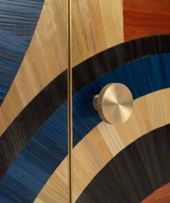 Solomia straw marquetry cabinet- marquetry detail- Styylish
